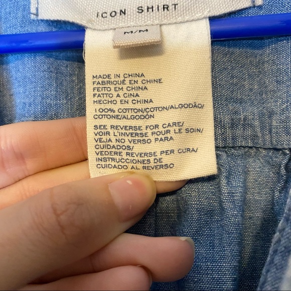 MARC BY MARC JACOBS faded blue chambray oversized Icon shirt M - Picture 11 of 13